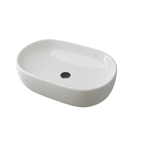 Ceramic Oval Vessel Bathroom Sink