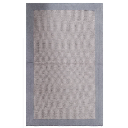 Schlueter Kitchen & More Unito Border Paloma Handwoven Cotton Grey/Brown Rug
