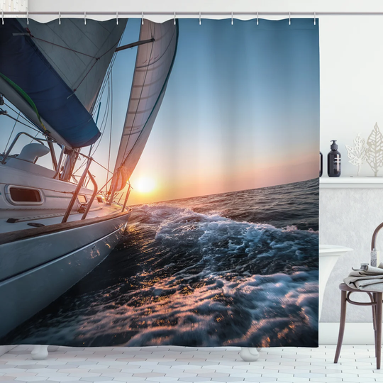 Aravinthan Polyester Shower Curtain Set