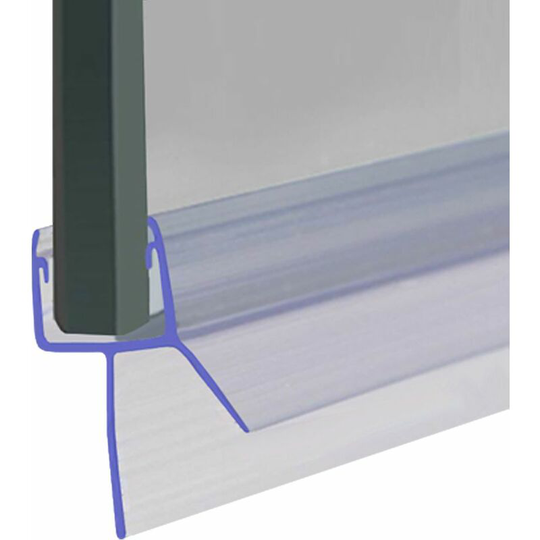 Shower Seal for Screens, Doors or Panels | Fits 4, 5 or 6mm Glass | Seals 18-23mm Gaps | SEAL007 (90cm) - Clear