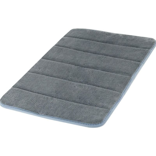 Very Absorbent Coral Fleece Soft Back Anti-Slip Bathroom Mat (Gray, 40x60cm)