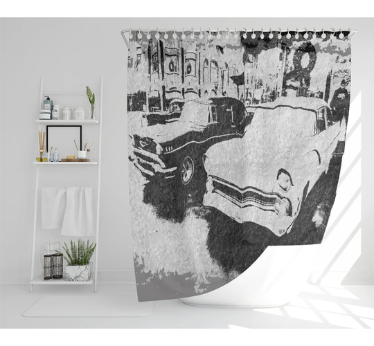 Dimonte Polyester Shower Curtain Set