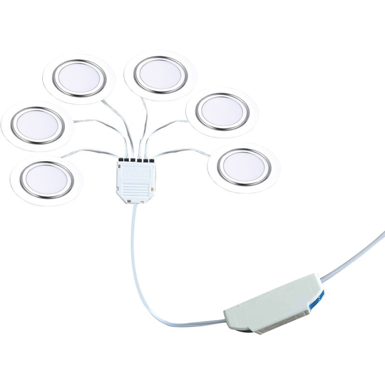 Led Under Cabinet Lamp Puck Light Cupboard Kitchen Furniture Lights led Home Decoration Wardrobe Night Lamps,model:Silver 6PCS - model:Silver 6PCS