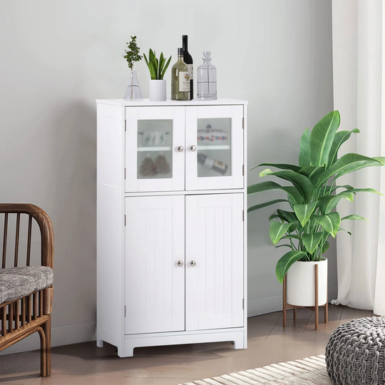 60Cm W X 30Cm D X 108.5Cm H Free-Standing Bathroom Cabinet