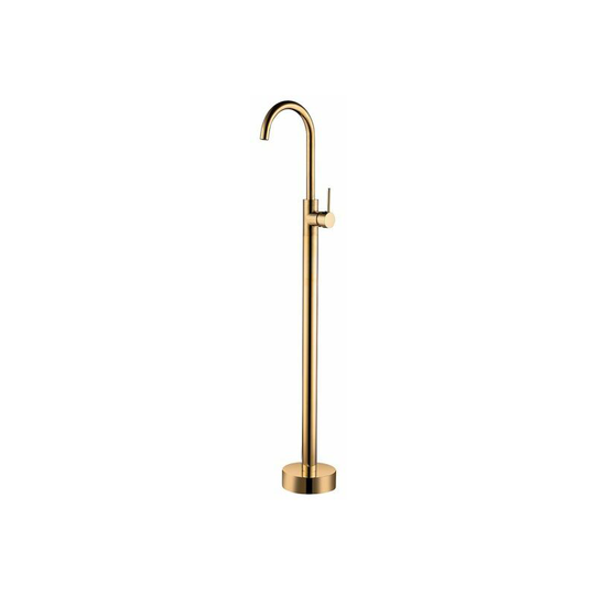 Classic Freestanding Bathtub Faucet in Brushed Solid Brass
