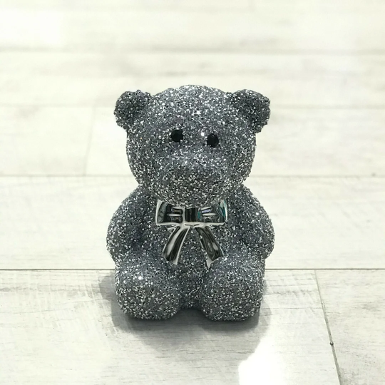 Escondido Crushed Diamond Teddy Bear Glitter Diamanite Figurine