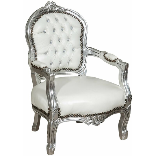 Louis xiv French style solid beech wood made armchair for children