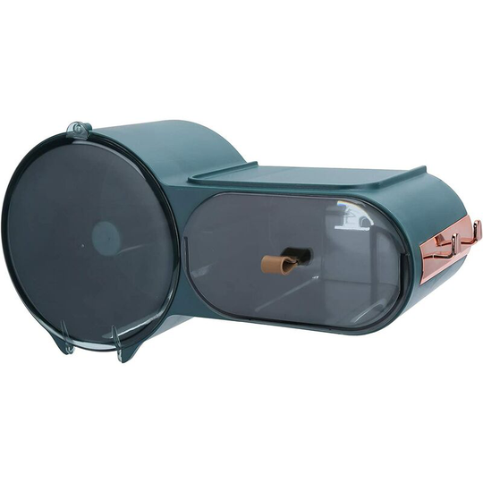 Toilet paper dispenser, toilet paper dispenser, toilet holder, bathroom accessories, room decor (round, green)