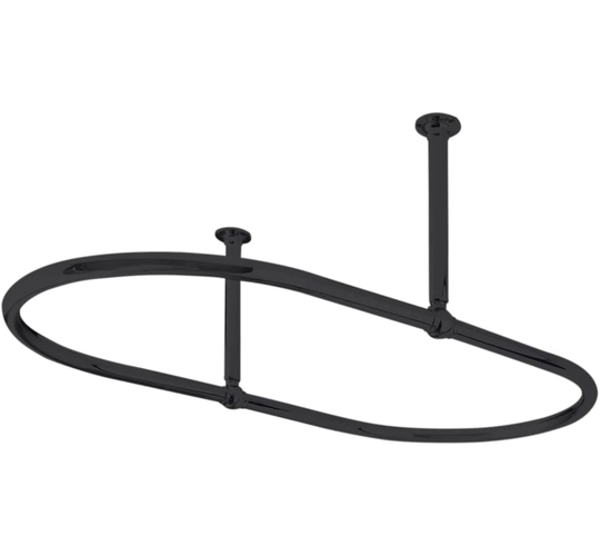 Mulvaney 110cm Curved Fixed Shower Curtain Rail