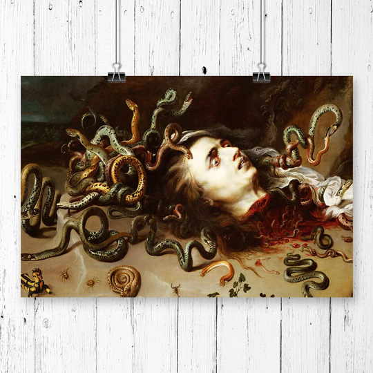 'Medusa Head' by Peter Paul Rubens Painting Print