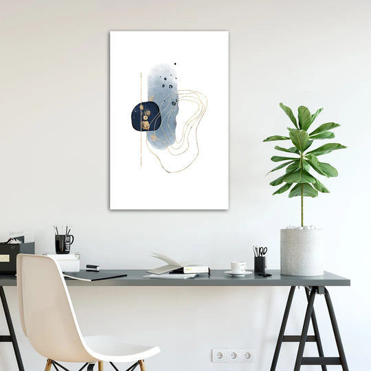 Shapes and Lines Abstract - Unframed Graphic Art