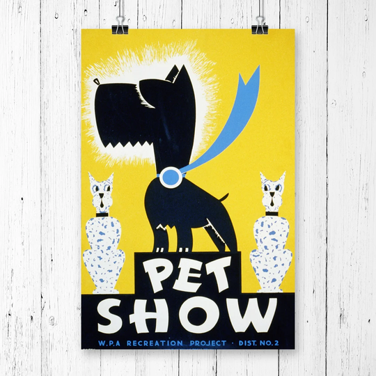 'Vintage WPA Pet Show' Vintage Advertisement
