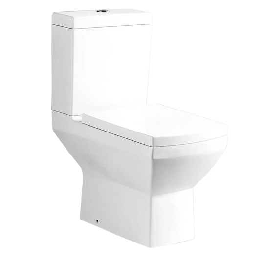 Bugarin Close Coupled Toilet with Button Flush and Soft Close Seat