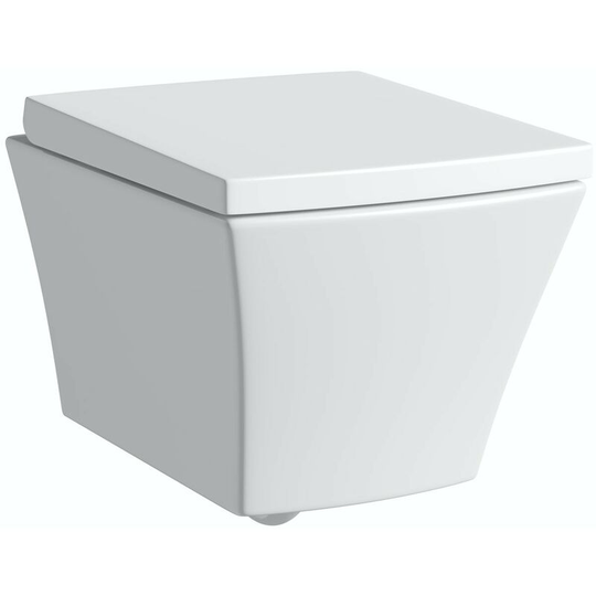 Mode - Austin wall hung toilet with soft close seat - White