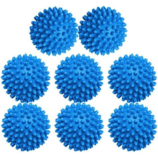 8 pieces of washing machine drying balls can be reused to replace the washing machine to dry fabric softener and save money. The washing machine