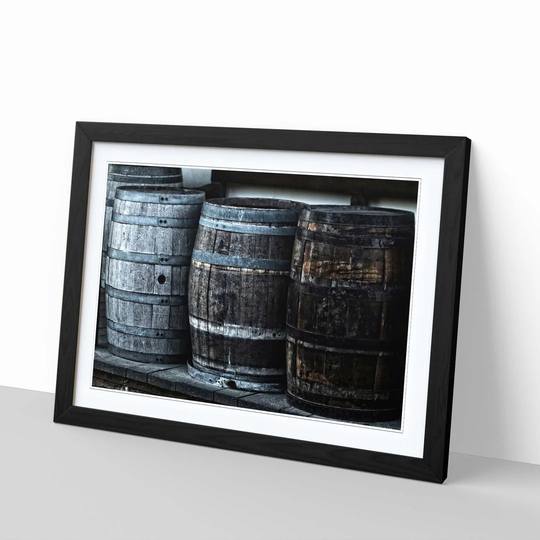 'Distillery Barrel Beer Keg 2' Framed Photographic Print