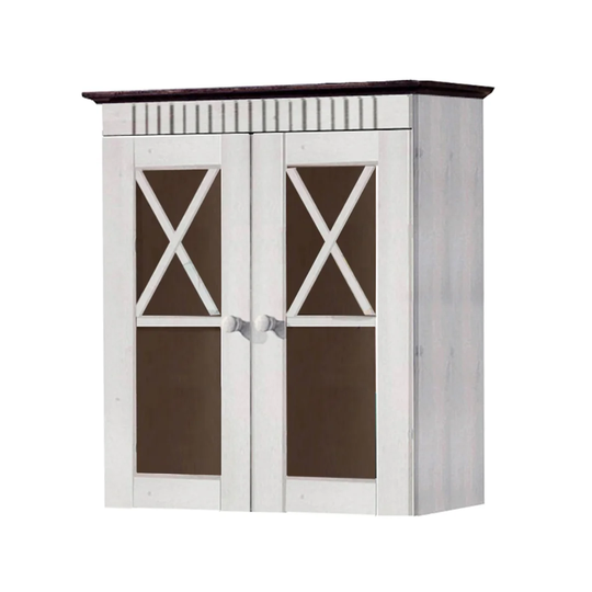 Vernita 60Cm W x 66Cm H x 30Cm D Solid Wood Wall Mounted Bathroom Cabinet