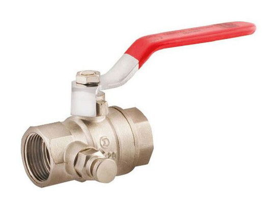 Idmar - Lever Inline Water Ball Valve 1' Inch bsp Female Thread With Drain Valve