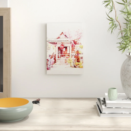 'Japanese Oriental A buddhist shrine' by Ella Du Cane Graphic Art