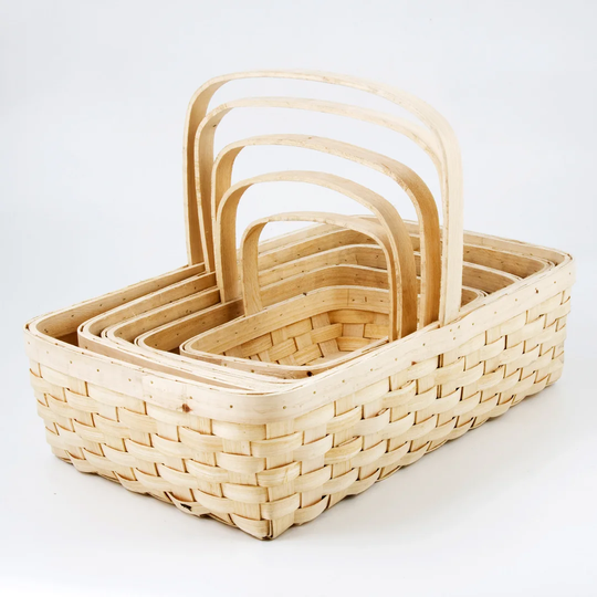 5 Piece Nesting Wicker Basket Set