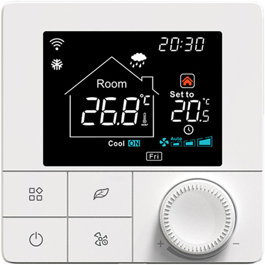 Superseller - Thermostat WIFI/485 Modbus 2.8 Inch lcd Display Intelligent Programmable Thermostat, Fan Coil for 2 Pipe System - Fan Coil for 2 Pipe