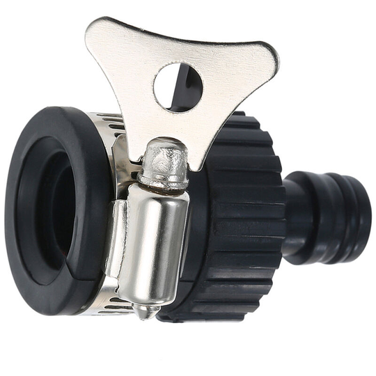 Universal Tap Connector Adapter Faucet Adapter Quick Joint Multifunction Durable Water Hose Pipe Faucet Connector,model:Black