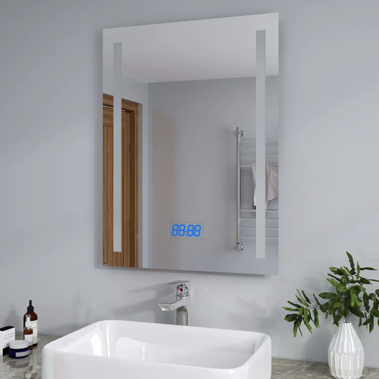 Argueta Fog Free Bathroom Mirror with Shaver Socket