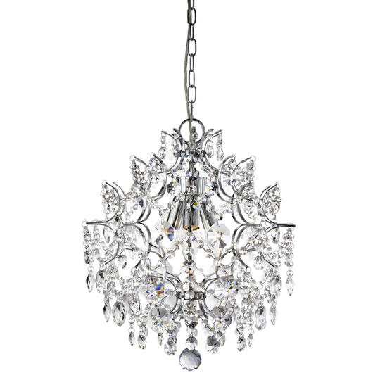 3-Light Crystal Chandelier