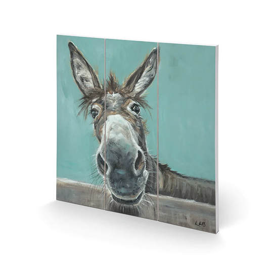 'Well Hello There' Painting Multi-Piece Image on Wood