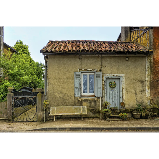 Lupiac House II - Wrapped Canvas Photograph