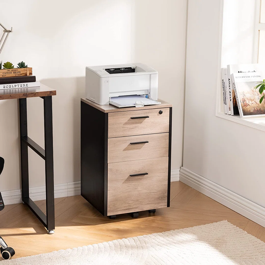 Jasalin 3 Drawer Filing Cabinet