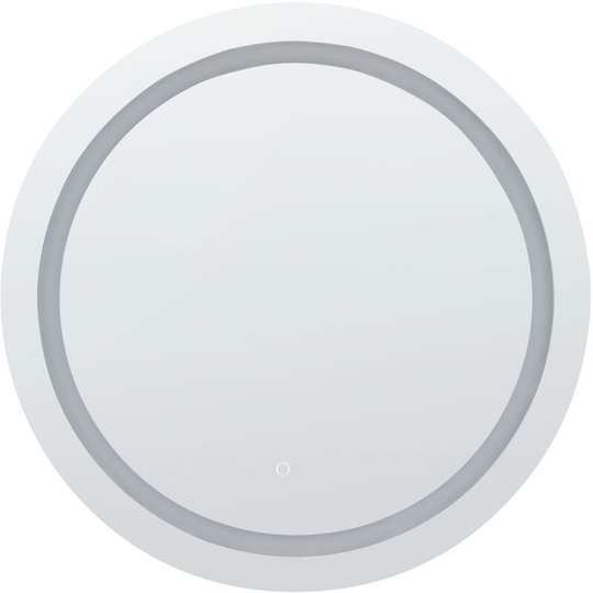 Beliani - Modern led Round Hanging Wall Mirror Bedroom Bathroom ø 79 cm Silver Courseulles - Silver