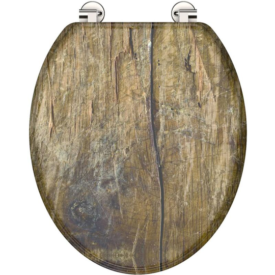 Toilet Seat solid wood mdf Printed schütte - Multicolour