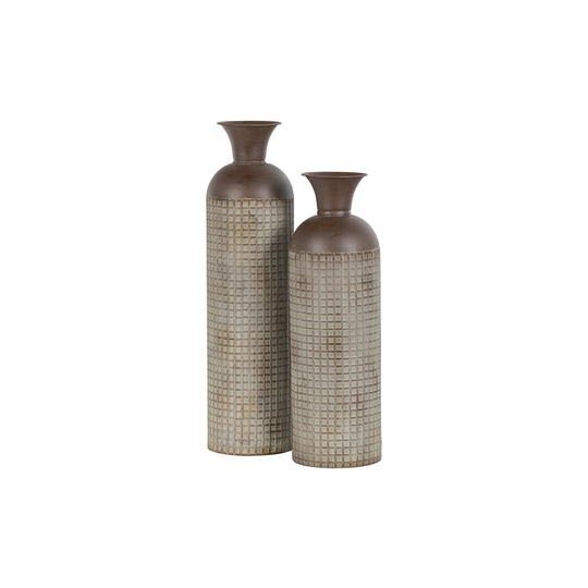 Secondo Brown 60Cm Metal Table Vase