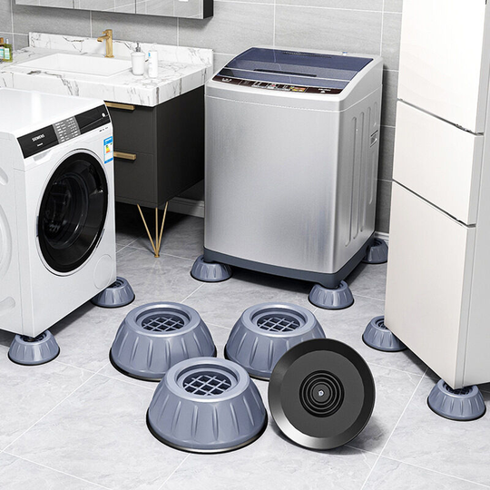 8PCS Washing Machine Anti-vibration Mat, Anti-noise Washing Machine Anti-vibration Pad, Universal Washing Machine Dryer Stand (Bottom Diameter 9cm)