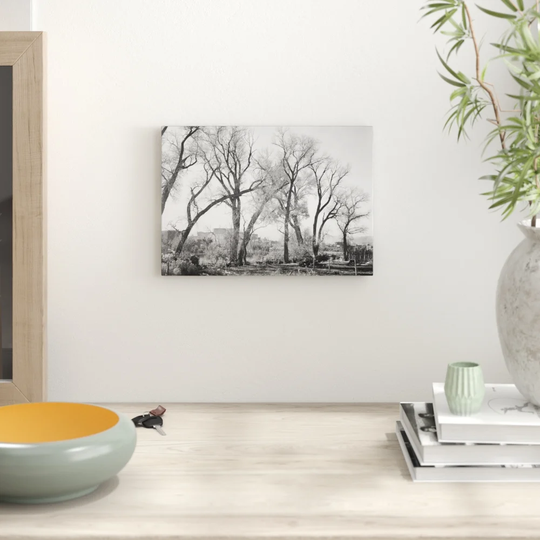 'Taos Pueblo New Mexico' by Ansel Adams Graphic Art