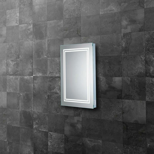 HIB - Boundary 50 Portrait led Illuminated Mirror - 500mm Wide - 79540500 - Clear