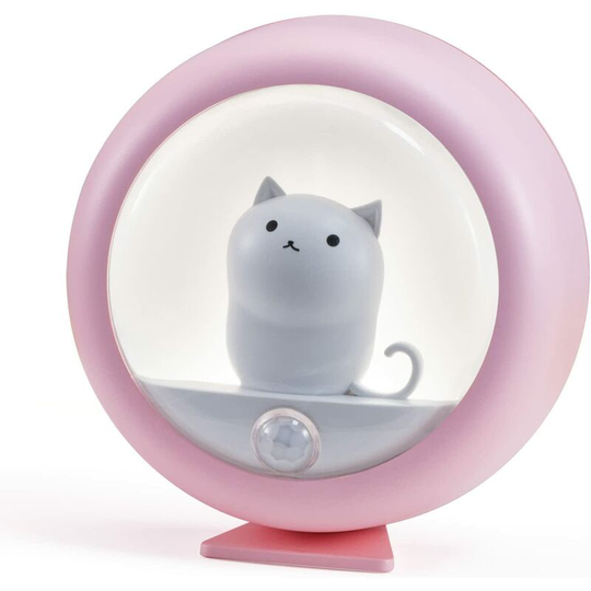 Motion Sensor Night Light Cute Cat Light Magnetic Rechargeable Bedside Lamp,Adjustable Brightness Motion Sensor Light Indoor for