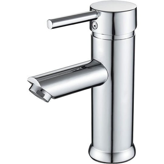 Bathroom Basin Mixer Tap, Modern Tall Basin Faucet, Solid Brass Basin Faucet, Single Handle Basin Mixer Tap Suitable for Bathroom Sink, Chrome