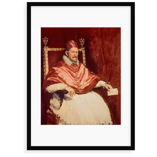 Portrait of Pope Innocent X by Diego Rodriguez de Silva y Velazquez - Painting Print