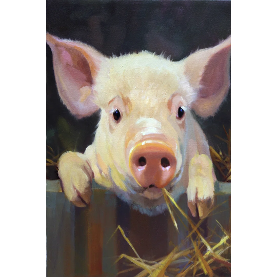Farm Club I by Carolyne Hawley - Wrapped Canvas Painting
