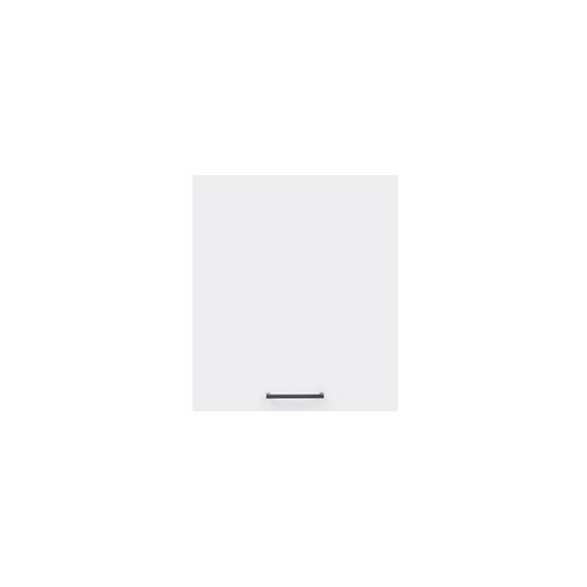 White Low Gloss Kitchen Unit Wall Upper Cabinet 50cm 1 Door 500 Cupboard Junona - Grey / White