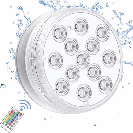 Morejieka - Submersible led Light, IP68 Lighting Multi-Color Underwater Lamps with Remote Control, Waterproof Bath Lights, For Aquarium Bathtub