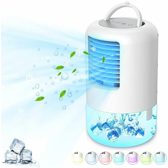 Portable Air Conditioner, Mini Portable Air Cooler Air Conditioning Fan Personal Personal Cooler Mobile Air Humidifier Purifier For Office Room 3
