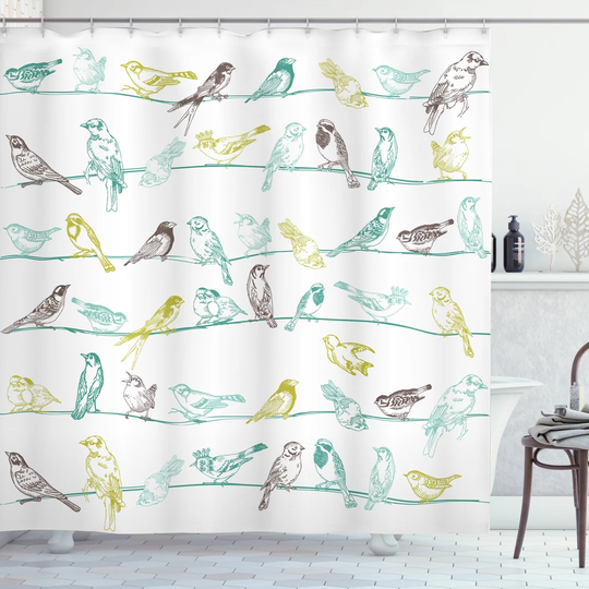 Bethal 13 Piece Polyester Shower Curtain Set