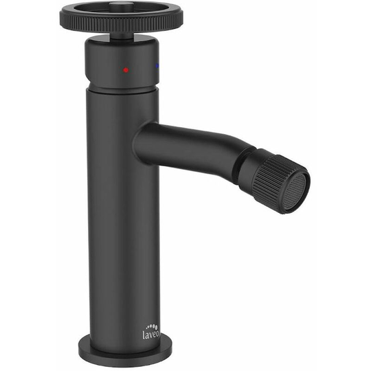 Laveo - Standing Bidet Tap Industrial Black Finished Brass Retro Style Ceramic Mixer
