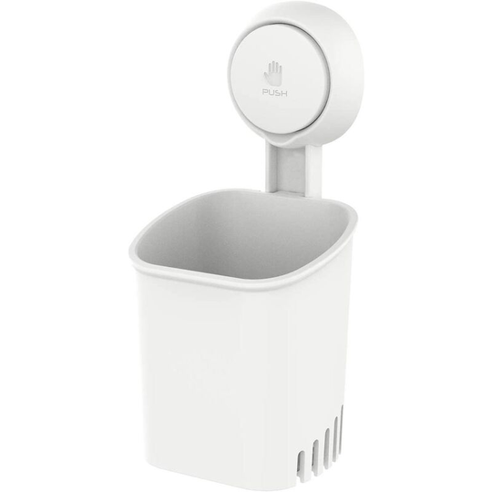 No Drilling Wall Mounted Suction Toothbrush Holder for Bathroom Shower Electric Toothbrush Toothpaste Shaver Detachable Waterproof Sturdy