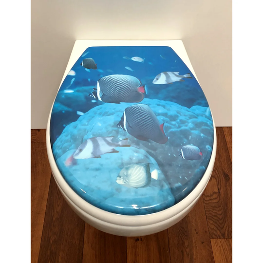Cortina Fish Toilet Seat Sticker