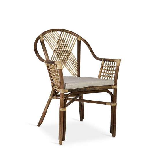 Rattan Cross Armchair