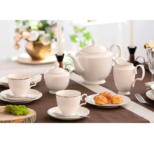 Mcanally 39 Piece Porcelain Tea Set for 12 People